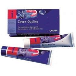 Cavex outline, 2 tuby - biela 140g+modrá 60g pasta